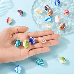 18шт 9 цвета бусины лэмпворк ручной работы&nbsp;LAMP-TA0001-99