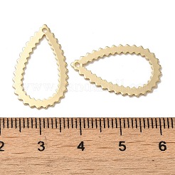 Латунные подвески в форме капли&nbsp;KK-G480-04A-LG