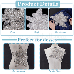 1 шт. 3d цветок полиэстер вышитый орнамент аксессуары&nbsp;DIY-FG0007-60A