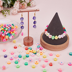 400шт ручной работы из полимерной глины цветок цветок сливы бусины&nbsp;CLAY-SP0001-17