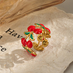 Открытые кольца-манжеты из нержавеющей стали Cherry 304 для женщин&nbsp;SK2283