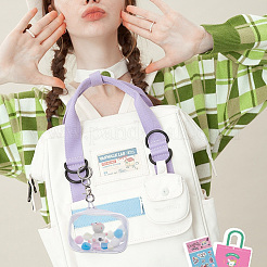 2 комплект 2-х цветных сумок для хранения кукол из ПВХ&nbsp;AJEW-OC0004-99