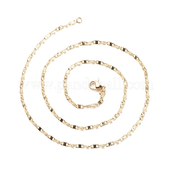 Ожерелье из латунных овальных звеньев для женщин&nbsp;NJEW-P265-09G