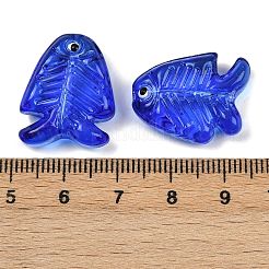 Прозрачные стеклянные эмалевые бусины&nbsp;LAMP-U004-06N