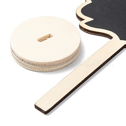 Вывески на доске из самшита с цветами&nbsp;WOOD-F010-03