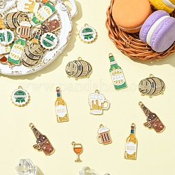 32 шт. 8 стиля подвески из сплава и эмали на пивную тематику&nbsp;ENAM-YW0005-41