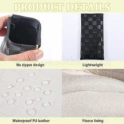 2 шт. 2-цветный футляр для очков из искусственной кожи&nbsp;AJEW-CN0003-26C