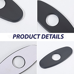 Овальные заглушки для отверстий под смесители из нержавеющей стали&nbsp;STAS-WH20001-18A-EB