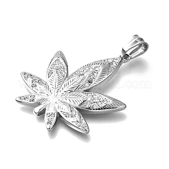 Подвески из нержавеющей стали 304 с кристаллами и стразами&nbsp;STAS-P387-02P