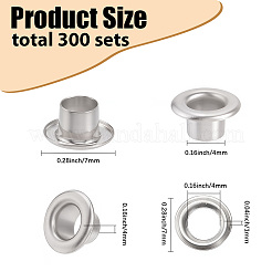 300 комплект железных люверсов для люверсов&nbsp;SCRA-GF0001-09C