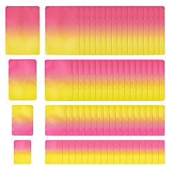 72 шт. 4 стиля двухцветные прямоугольные пластиковые подарочные пакеты&nbsp;OPP-TA0001-17