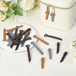 24 шт. 4 цвета искусственной кожи фиксатор молнии сменный для ремонта сумочки для багажа аксессуары&nbsp;DIY-GF0011-62B