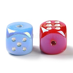 УФ-покрытие Радужные радужные акриловые эмалевые бусины&nbsp;SACR-G034-10