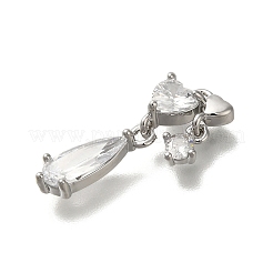 Стойки обшивки латунь микро проложить Циркон подвеску&nbsp;KK-M014-13P