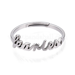 Кольцо с регулируемой высотой из нержавеющей стали 304&nbsp;RJEW-L107-031P