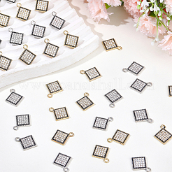 40шт 2 цвета подвески из сплава со стразами&nbsp;FIND-SC0020-26