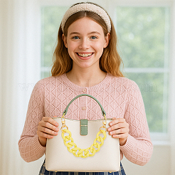 1 шт. непрозрачных акриловых витых цепных удлинителей для сумок&nbsp;PURS-PH0001-41B