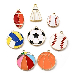 16шт 8 стиля подвески из сплава с эмалью&nbsp;ENAM-FP0002-34