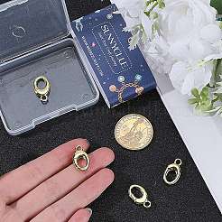 6 шт. латунные пружинные кольца-затворы&nbsp;FIND-SC0010-92