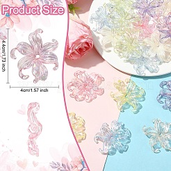 10 шт. УФ-покрытие радужными пластиковыми колпачками для бусин&nbsp;FIND-YW0007-94A