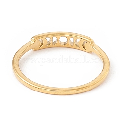 Кольцо с фазами Луны из нержавеющей стали 201 для женщин&nbsp;RJEW-A006-04G-1