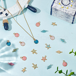 72шт 12 стиля подвески из сплава с эмалью&nbsp;ENAM-ME0001-51