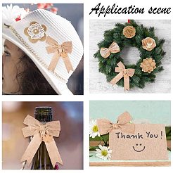 Льняной бантик&nbsp;DIY-PH0001-76