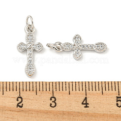 Покрытие стойки латунь микропаве прозрачные подвески из кубического циркония&nbsp;KK-B093-06P