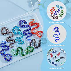 10шт. большие подвески в технике лэмпворк ручной работы&nbsp;LAMP-HS0001-11