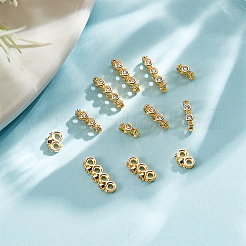 12 шт. 3 стиля стойки с покрытием из латуни&nbsp;KK-GO0002-11