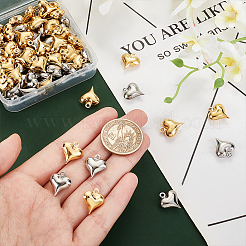 80 шт. подвески из нержавеющей стали 304 двух цветов&nbsp;STAS-HY0001-29