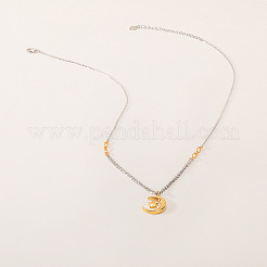 Элегантные ожерелья с подвесками в виде звезд и луны из латуни в стиле отпуска для женщин&nbsp;YN2670