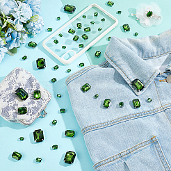 60 шт. 5 стиля прямоугольной формы пришивные стразы&nbsp;GLAA-GA0001-53A