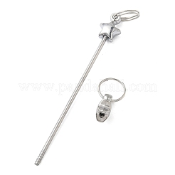 Железная планка для брелока с бусинами&nbsp;IFIN-F164-03