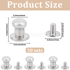 50 шт. круглых ручек из сплава для изготовления небольших шкатулок для украшений&nbsp;DIY-GF0012-49P