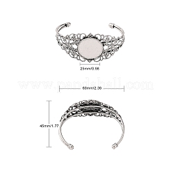 Латунь манжеты браслет материалы&nbsp;LS-MAK-L013-01AS