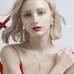 Латунные микропаве прозрачные подвески с фианитом&nbsp;ZIRC-NB0001-19G