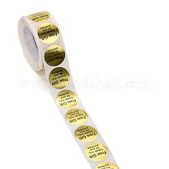 Плоские круглые бумажные наклейки спасибо&nbsp;LS-DIY-C042-09B