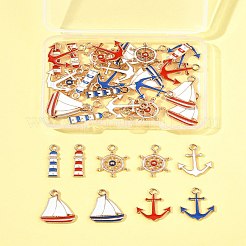 36шт 9 стиля подвески из сплава с эмалью&nbsp;ENAM-FS0002-83