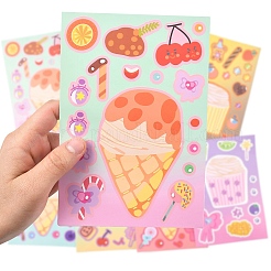 8 шт. самоклеящиеся наклейки из ПВХ&nbsp;STIC-YW0001-06