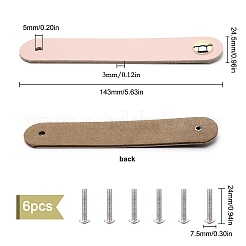 Кожаная ручка&nbsp;LS-DIY-WH0182-19C