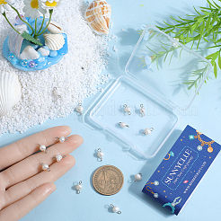 Подвески-коннекторы для картофеля с натуральным культивированным пресноводным жемчугом&nbsp;PALLOY-SC00013