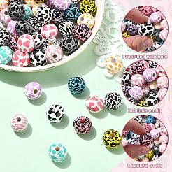 100шт деревянные европейские бусины&nbsp;WOOD-CJ0002-35