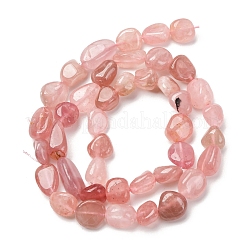 Природного розового кварца нитей бисера&nbsp;G-Q060-E21-01