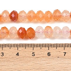 Натуральный красный агат бисер нитей&nbsp;G-C259-A37-5x8mm