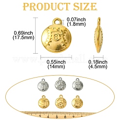 12 шт. 6 стиля подвески из нержавеющей стали 304&nbsp;STAS-CJ0002-88