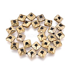 Стеклянные бусины с гальваническим покрытием &nbsp;EGLA-T021-24A