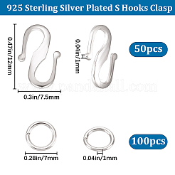 50 шт. латунные застежки-крючки&nbsp;KK-BBC0008-85S