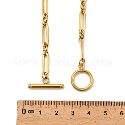 Цепочка с овальными звеньями из нержавеющей стали 304 толщиной 5 мм для женщин.&nbsp;LS-NJEW-A059-04G