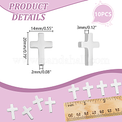 10 шт. бусины из нержавеющей стали марки 304&nbsp;STAS-UN0061-19